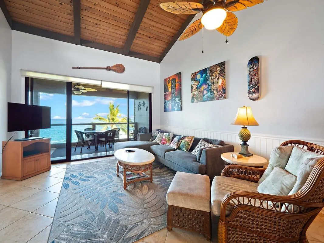 Keauhou Sea Cliff Oceanfront Hale Villa Kailua-Kona